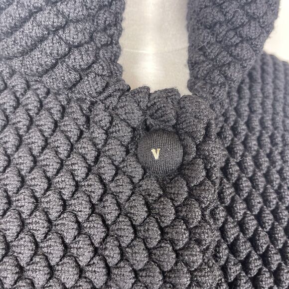 Authenticated Valentino Hiver 2008 Chunky Black Cardigan Sweater Medium - Picture 3 of 14